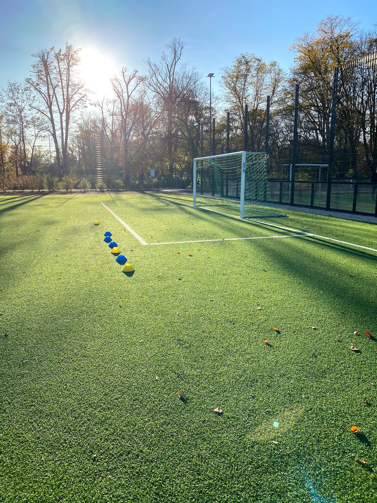 Fußball spielen im Stadtpark