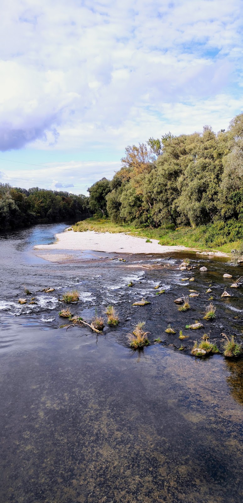 Radfahren entlang der Isar